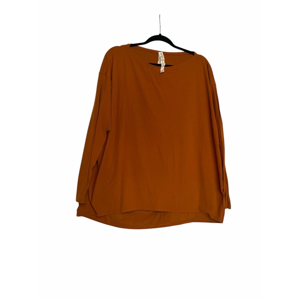 lululemon athletica Oversized Long Sleeve Top in Rust Orange